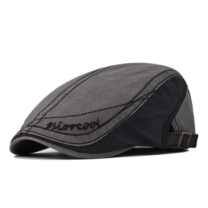 Embroidered Beret Hat Korean Style Fashion Cotton Newsboy Cap Outdoor Travel Cap-1710