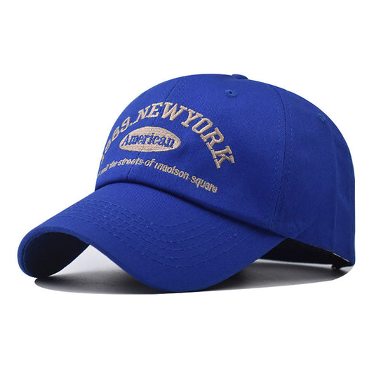 New Cotton Baseball Cap with New York Embroidery Trendy Duckbill Hat for Men & Women-2073