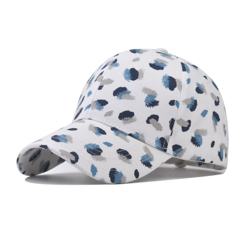 Casual Cotton Colorful Baseball Cap Bread Pattern Outdoor Sun Duckbill Hat for Men & Women-2032