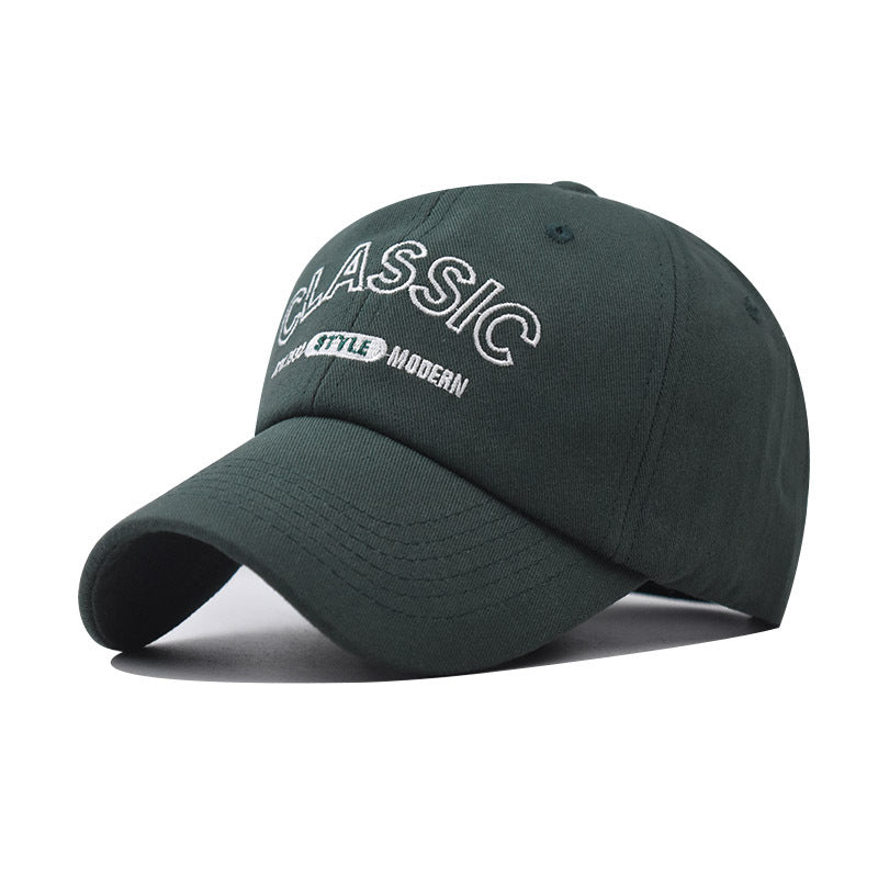 New Cotton Baseball Cap with Classic Letter Embroidery Street Style Duckbill Hat for Men & Women-2067