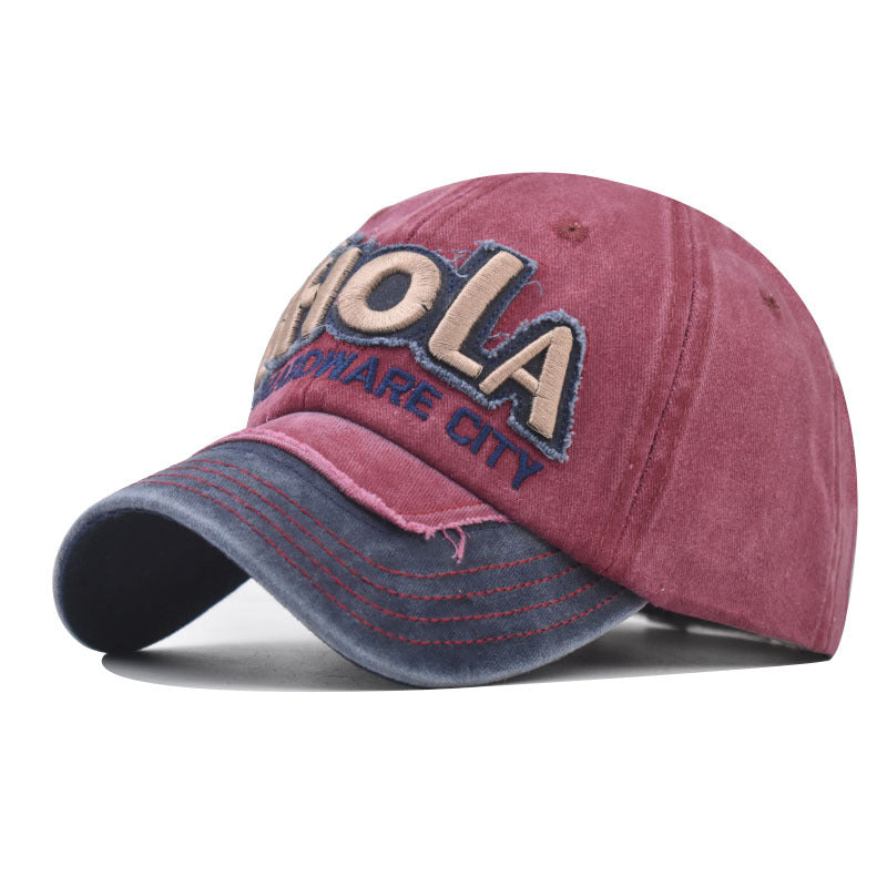 New Summer Mesh Baseball Cap with BHOLA Embroidery Colorblock Design for Men & Women-2050