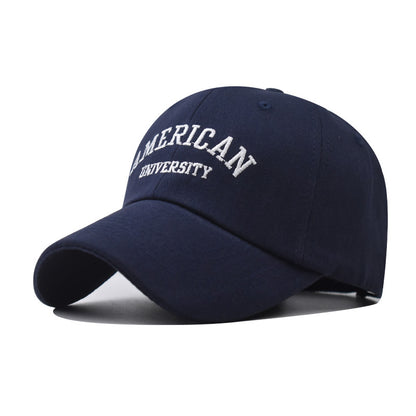 American Embroidered Cotton Baseball Cap Unisex Casual Hat-2068