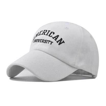 American Embroidered Cotton Baseball Cap Unisex Casual Hat-2068