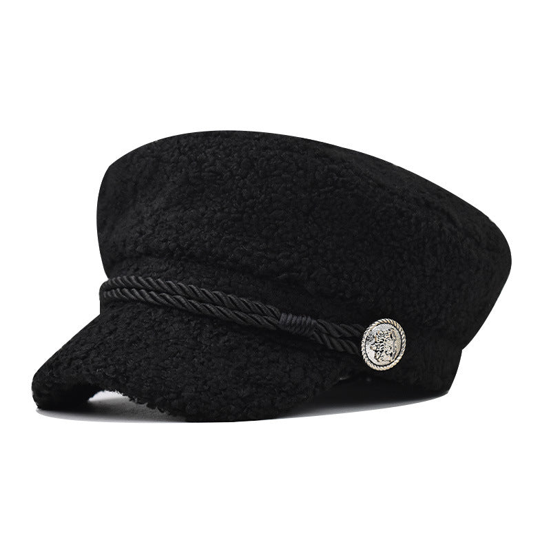 Fashion Navy Style Beret Hat Thin Spring Summer Octagonal Visor Cap British Trend Hat for Women-1821