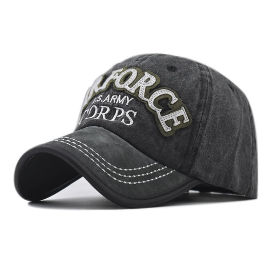 New Large Letter Embroidered Cotton Baseball Cap Outdoor Sports Sunshade Hat for Men-2041