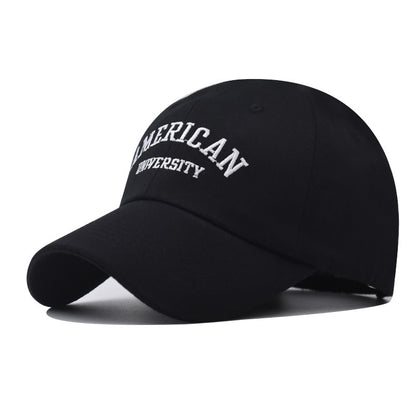 American Embroidered Cotton Baseball Cap Unisex Casual Hat-2068