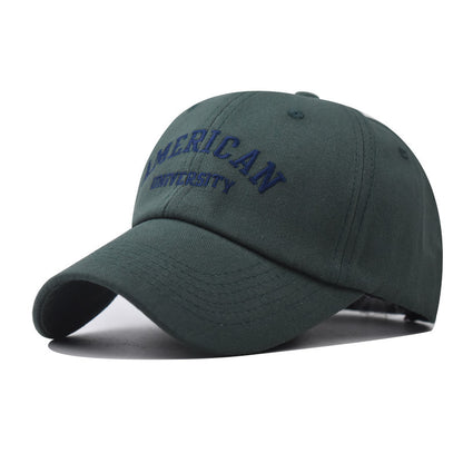 American Embroidered Cotton Baseball Cap Unisex Casual Hat-2068
