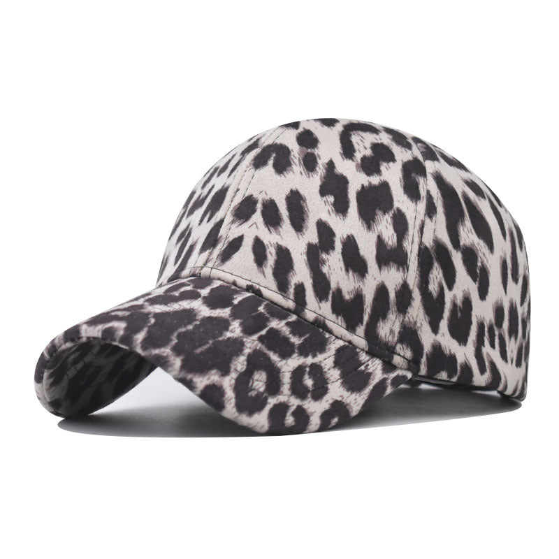 New Spring Summer Leopard Print Cotton Baseball Cap Sun Hat for Men & Women-2036