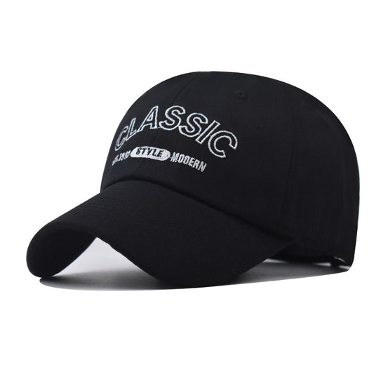 New Cotton Baseball Cap with Classic Letter Embroidery Street Style Duckbill Hat for Men & Women-2067