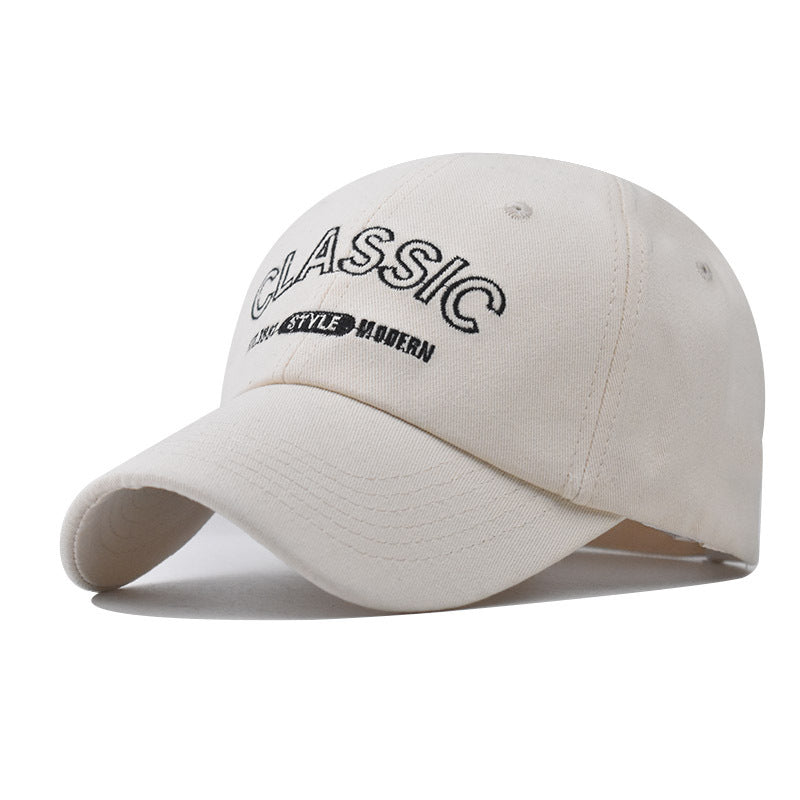 New Cotton Baseball Cap with Classic Letter Embroidery Street Style Duckbill Hat for Men & Women-2067