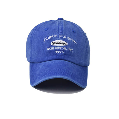 New Baseball Cap with 1991 Small Letter Embroidery Round Logo Outdoor Casual Duckbill Hat for Men & Women-2251