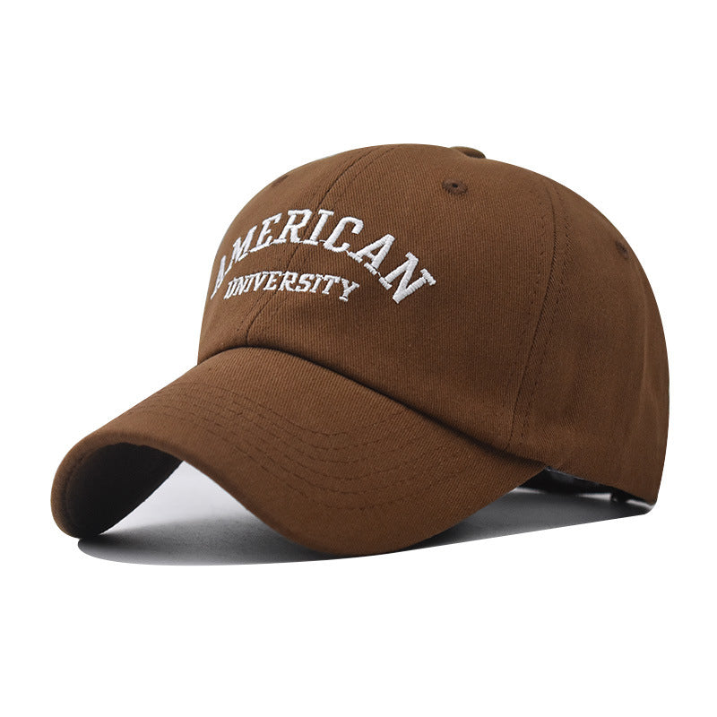 American Embroidered Cotton Baseball Cap Unisex Casual Hat-2068